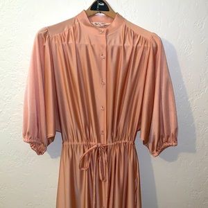 Vanity Fair Vintage 60’s Peach Maxi Dress